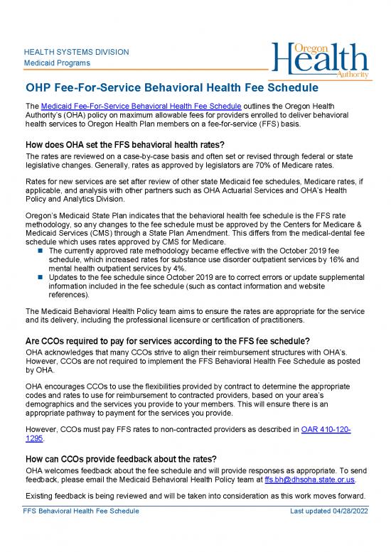 Excel Sheet Download 31193 January 2019 Behavioral Health Fee Schedule