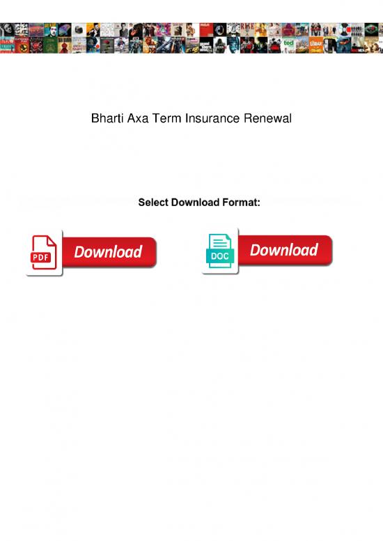 picture_Bharti Axa Term Insurance Renewal