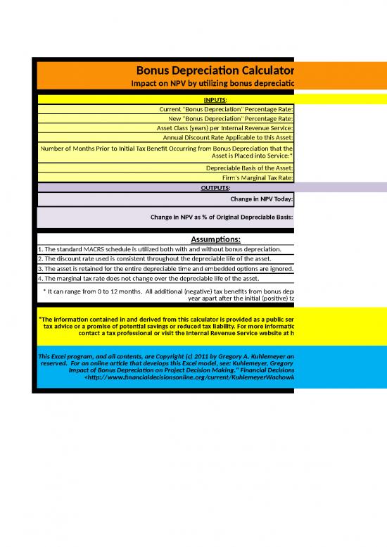 picture1_Spreadsheet Calculator 46326 | Bonus Depreciation Kuhlemeyer Wachowicz Article