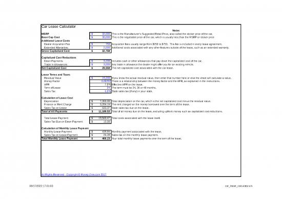 picture Spreadsheet Calculator 46111 | Car Lease Calculator