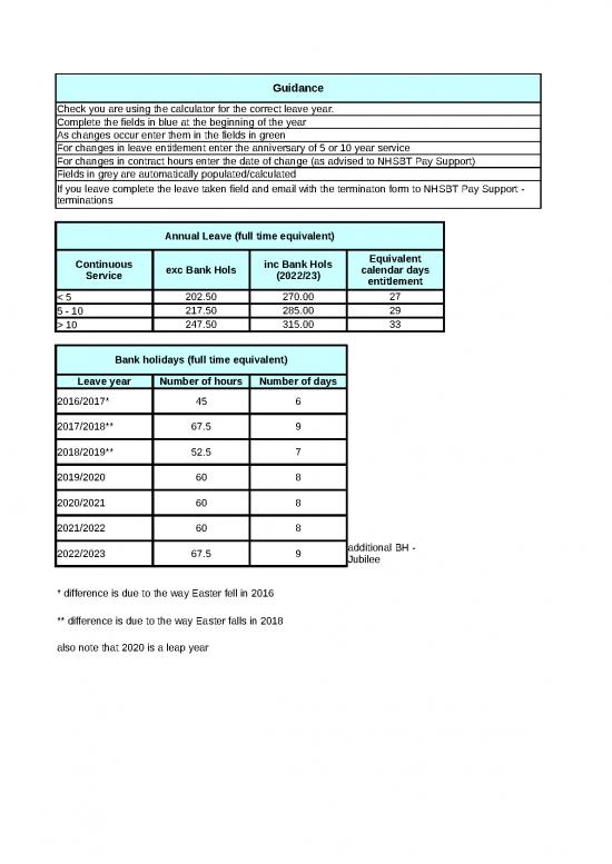 picture_Spreadsheet Calculator 46266 | Form Annual Leave Calculator 2022 23 Esr Frm 141
