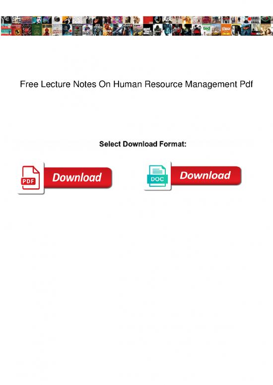 picture Human Resource Management Lecture Notes 45429 | Free Lecture Notes On Human Resource Management Pdf