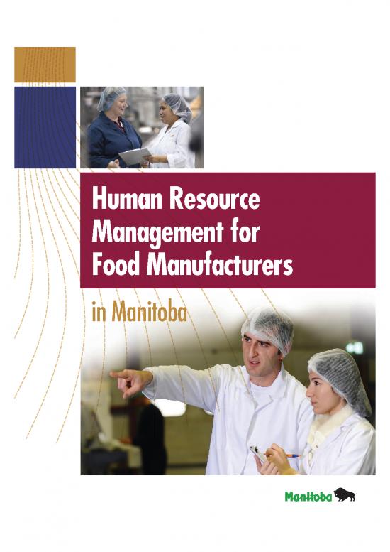 picture1_Sample Human Resource Plan For Business Pdf 45316 | Hr Manual For Food Manufacturers
