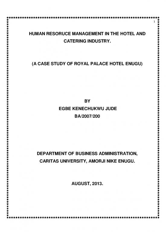 picture1_Human Resource Management In Hotel Industry Pdf 45057 | Human Resoruce Management In The Hotel And Catering Industry