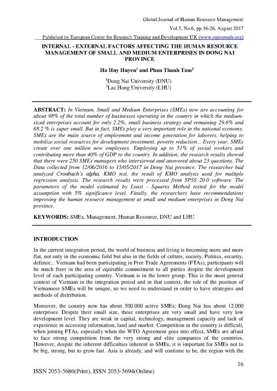 picture1_Internal And External Factors Affecting Human Resource Management Pdf 45277 | Internal External Factors Affecting The Human Resource Management Of Small And Medium Enterprises In Dong Nai Province
