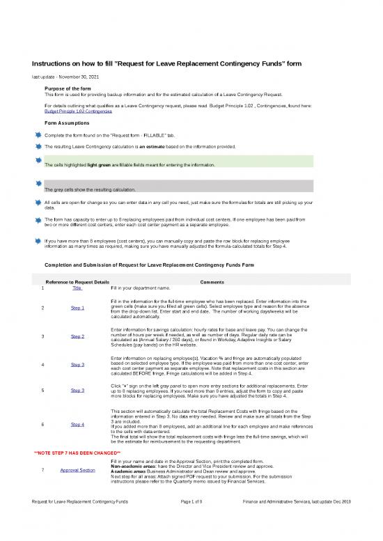 picture Excel Budget Formulas 46348 | Leave Replacement Calculation Nov 302021