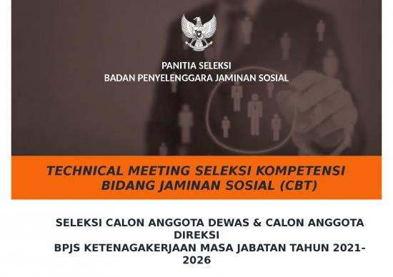 picture Conference Presentation Ppt 46726 | Panduan Seleksi Kompetensi Bidang Jamsos Ketenagakerjaan Ses Rapi