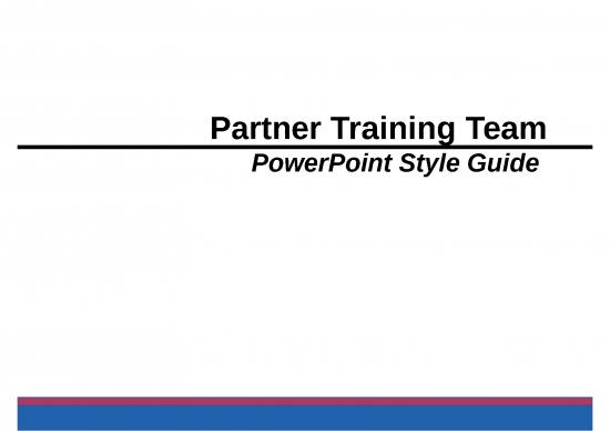 powerpoint presentation style guide