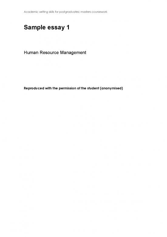 picture1_Human Resource Management Essay Pdf 45037 | Sample Essay 1 N S