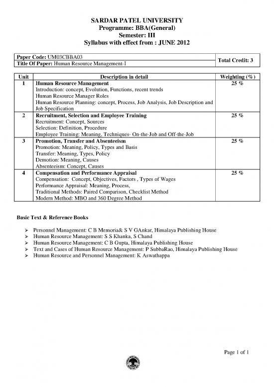 picture Human Resource Management Reference Books 45574 | Um03cbba03   Human Resource Management   I