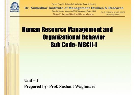 picture Sample Human Resource Plan For Business Pdf 45260 | Unit I