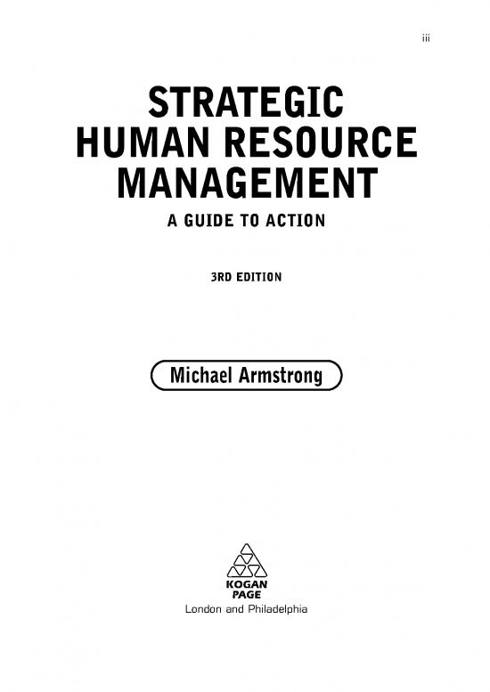 Armstrong's Strategic Human Resource Management