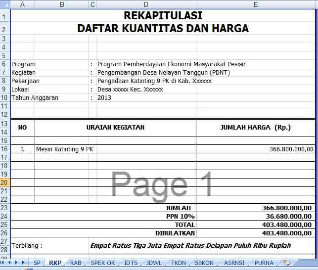 picture DOKUMEN PENAWARAN PROYEK - Pengadaan Mesin Katinting 9 PK