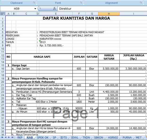 picture DOKUMEN PENAWARAN PROYEK - Pekerjaan Pengadaan Bibit Ternak Sapi Bali Jantan