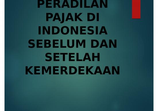 picture_Peradilan Pajak Di Indonesia - Sebelum Dan Setelah Kemerdekaan