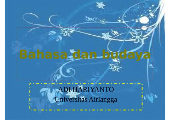 picture_Bahasa Dan Budaya - Bahasa Adalah Jantung Kebudayaan