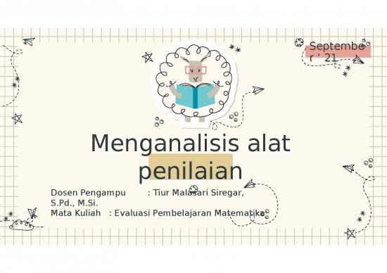 picture_Contoh Penilaian Pembelajaran 4854 | Evaluasi Pembelajaran Matematika - Menganalisis Alat Penilaian