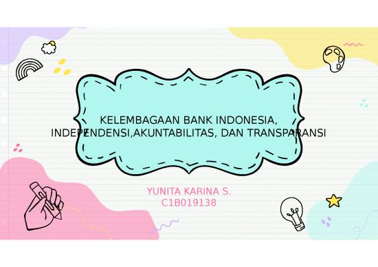 picture Presentasi Usaha Ppt 4904 | Kelembagaan Bank Indonesia - Independensi Akuntabilitas Dan Transparansi