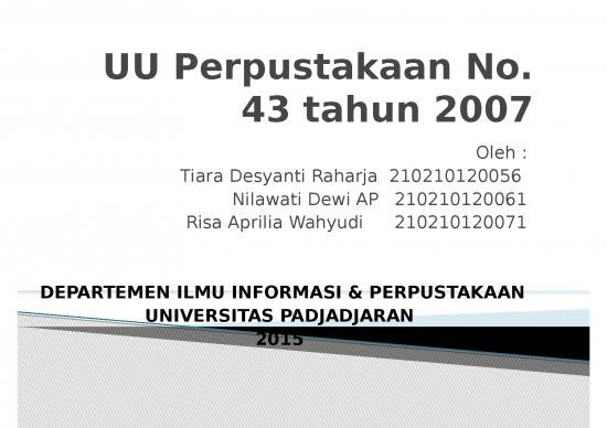 picture_Uu Perpustakaan No 43 Tahun 2007
