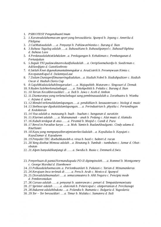 picture1_Contoh Soal Cpns - Psikotest Pengetahuan Umum