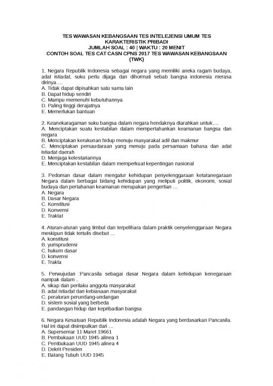 picture Download Soal Cpns 5010 | Contoh Soal Latihan Cpns 2017 Dan Jawaban