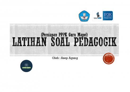picture Pembelajaran Pdf 5112 | Soal Pedagogik - Persiapan Pppk Guru Mapel - Latihan Soal Pedagogik