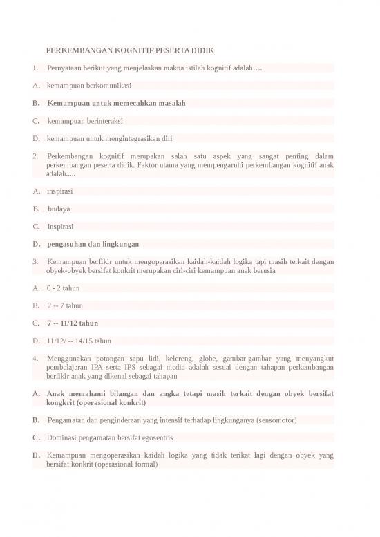 picture Soal Pedagogik - Soal Pedagogik Utn