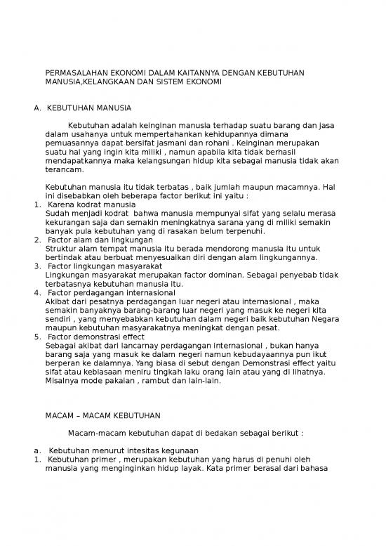 picture_Materi Kelas 10 Ips - Permasalahan Ekonomi Dalam Kaitannya Dengan Kebutuhan Manusia,kelangkaan Dan Sistem Ekonomi
