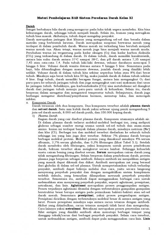 picture Pembelajaran Pdf 5237 | Materi Kelas 11 - Pembelajaran Bab Sistem Peredaran Darah