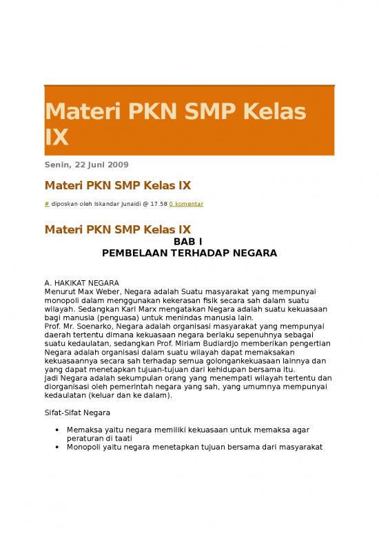 picture1_Materi Pkn Smp Kelas 9 - Pembelaan Terhadap Negara