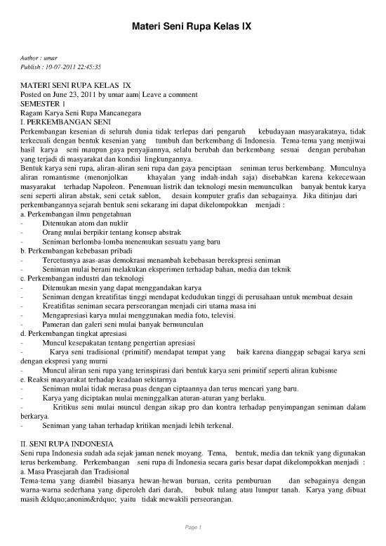 picture_Materi Kelas 9 - Materi Seni Rupa