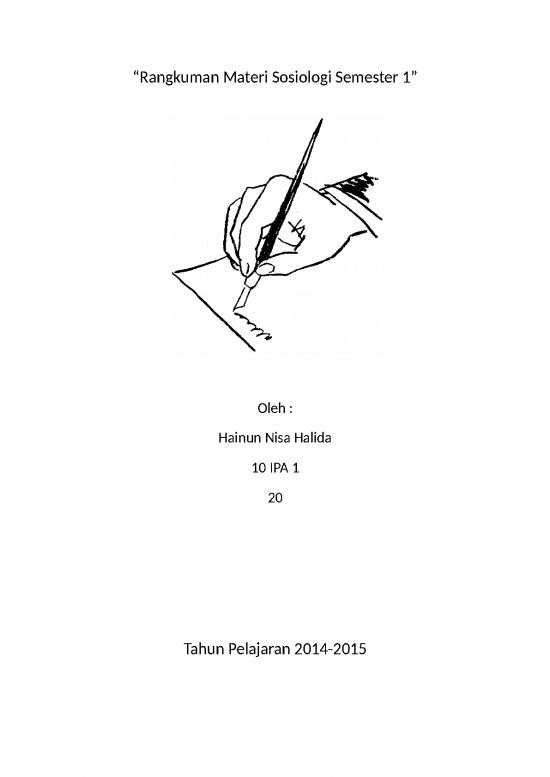 picture_Materi Kelas 11 Semester 1 Sma - Rangkuman Materi Sosiologi