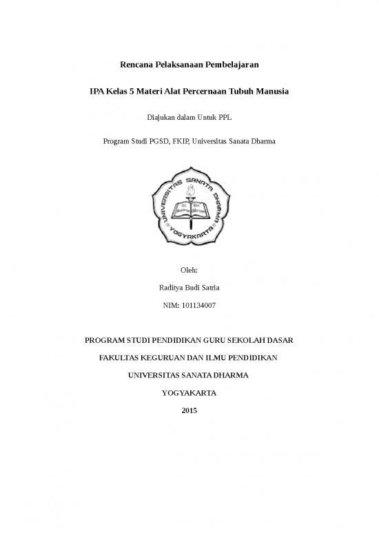 picture_Materi Kelas 5  - Rencana Pelaksanaan Pembelajaran Ipa Materi Alat Percernaan Tubuh Manusia