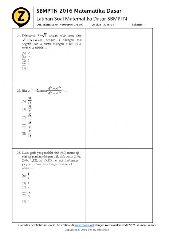 picture Matematika Pdf 5379 | Latihan Soal Matematika Dasar Sbmptn picture Matematika Pdf 5379 | Latihan Soal Matematika Dasar Sbmptn