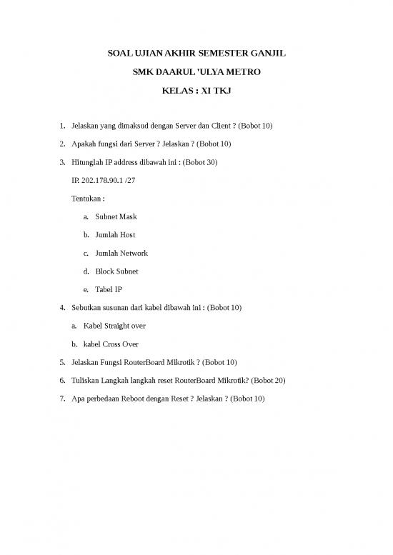 picture_Soal Ujian Kelas 11 Smk - Soal Ujian Akhir Semester Ganjil Tkj