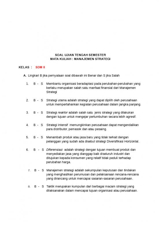 picture Organisasi Dan Manajemen Perusahaan Industri 5526 | Soal Ujian Tengah Semester - Mata Kuliah  Manajemen Strategi picture Organisasi Dan Manajemen Perusahaan Industri 5526 | Soal Ujian Tengah Semester - Mata Kuliah  Manajemen Strategi
