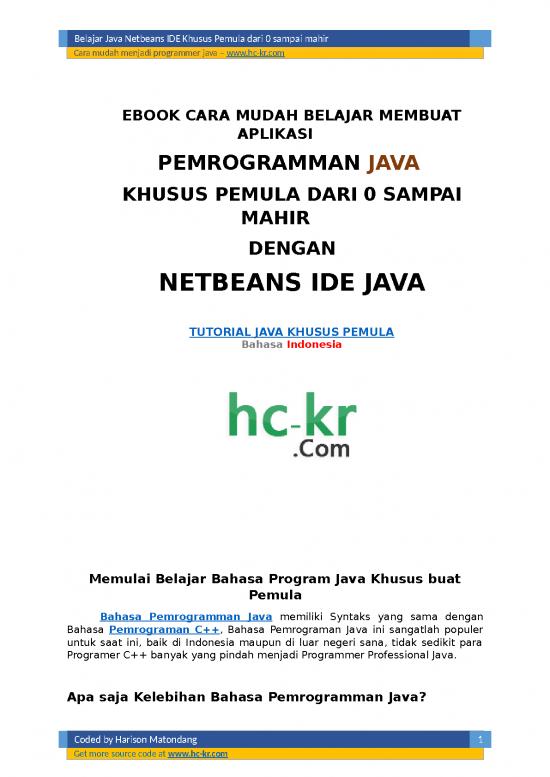 picture_Ebook - Cara Mudah Belajar Membuat Aplikasi Pemrograman Java Dengan Netbeans Ide Java