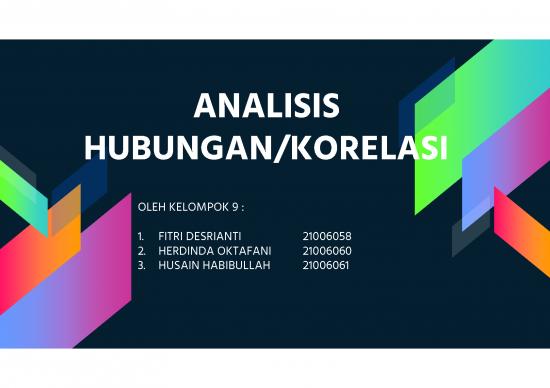 picture_Statistik Pdf 5588 | Statistika - Analisis Hubungan - Korelasi