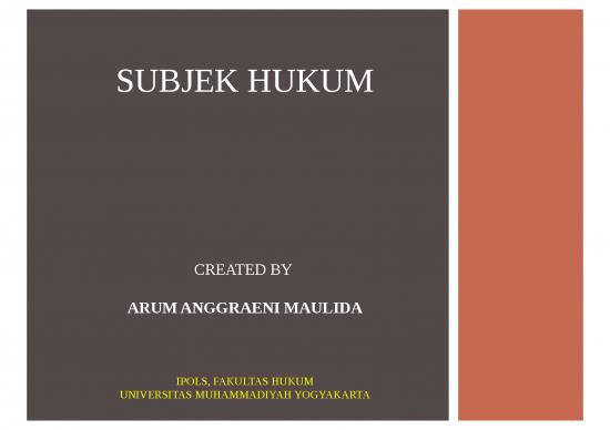 picture_Subyek Hukum - Persoon - Siapa Saja Yang Dapat Menjadi Pendukung Hak-hak Dan Kewajiban-kewajiban Hukum