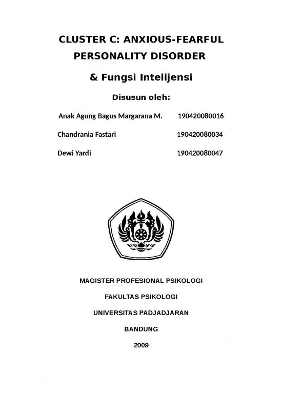 picture1_Interaksi Individu Dengan Individu 5694 | Cluster C - Anxious-fearful Personality Disorder