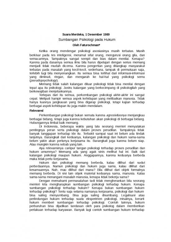 picture Sumbangan Psikologi Pada Hukum picture Sumbangan Psikologi Pada Hukum