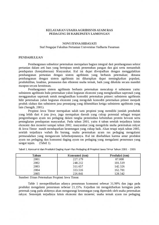 picture_Presentasi Usaha 5865 | Penelitian - Kelayakan Usaha Agribisnis Ayam Ras