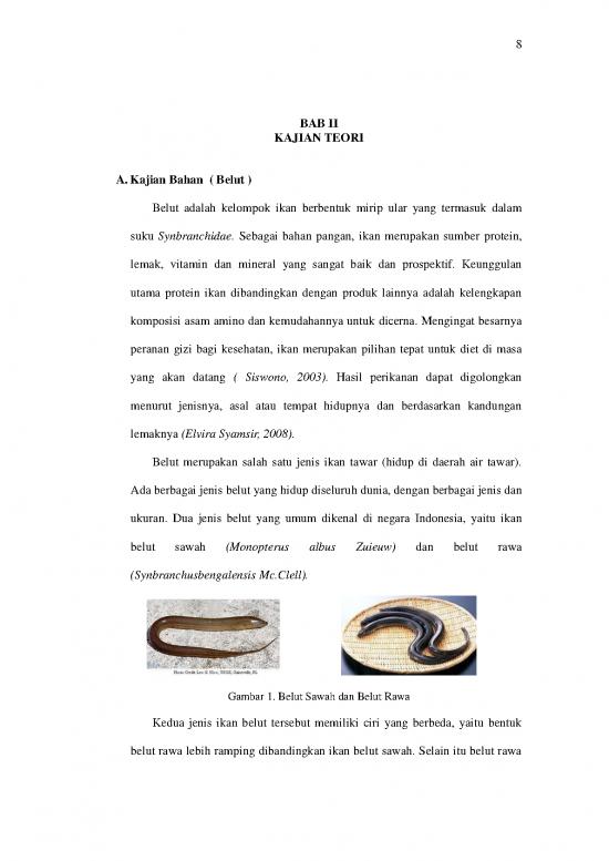 picture_Gizi Pdf 5891 | Kajian Teori - Kandungan Gizi Bahan Masakan Belut