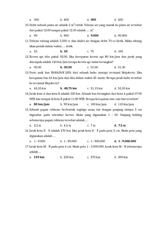 Soal Matematika Kelas 5 Sd Soal Latihan Ujian Semester Matematika