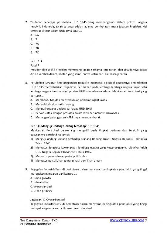 Contoh soal latihan cpns