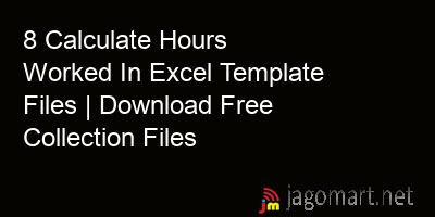 picture 8 Calculate Hours Worked In Excel Template Files | Download Free Collection Files