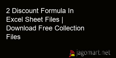 picture 2 Discount Formula In Excel Sheet Files | Download Free Collection Files