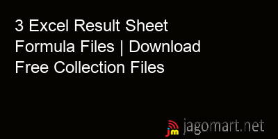 picture 3 Excel Result Sheet Formula Files | Download Free Collection Files