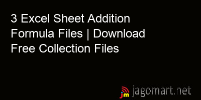 picture 3 Excel Sheet Addition Formula Files | Download Free Collection Files