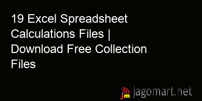 picture 19 Excel Spreadsheet Calculations Files | Download Free Collection Files